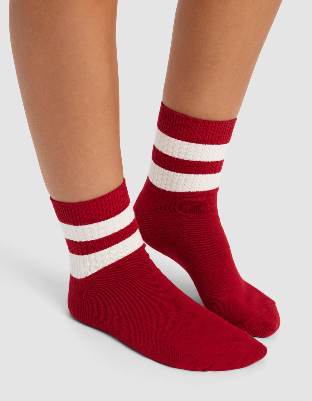 Sadie_Sock_Crimson_Bone_3.jpg Women's Sadie Sock - Image 1