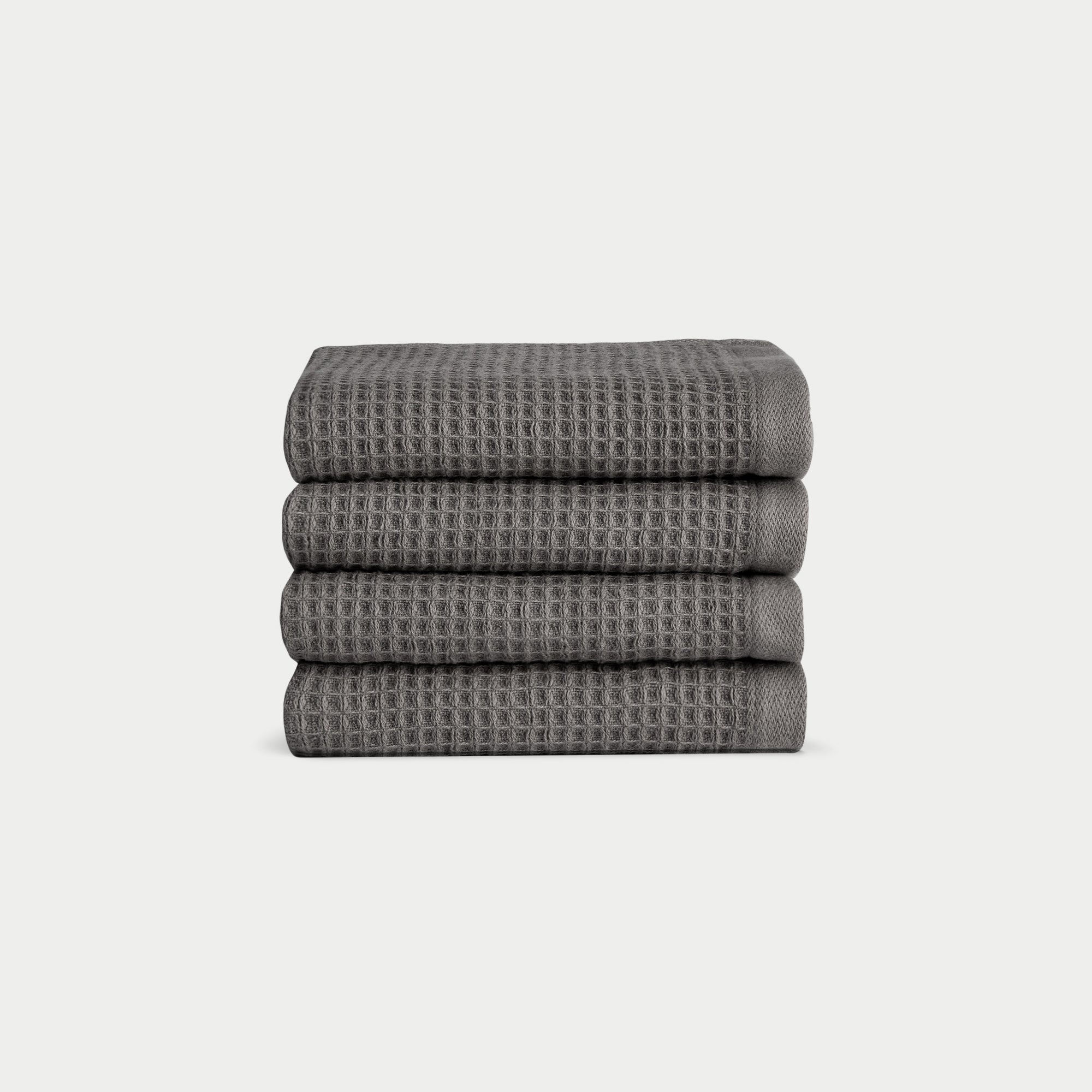 Squareshot-Waffle-WashClothes-Charcoal.jpg Waffle Washcloths - Image 1
