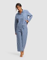 Women's Sutton Long Sleeve Cropped Pajama Set - Image 4