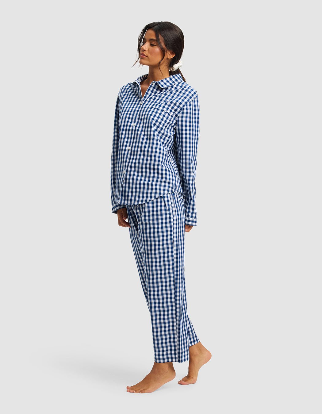 Women's Sutton Long Sleeve Cropped Pajama Set - Image 5