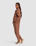 Women's Sutton Long Sleeve Cropped Pajama Set - Image 2