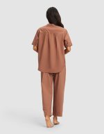 Women's Sutton Short Sleeve & Pant Pajama Set - Image 6