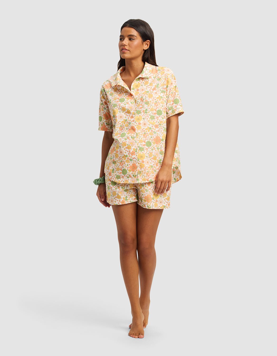 Sutton_Short_Sleeve_Top_Short_Set_Wildflower_1-_1.jpg Women's Sutton Short Sleeve Pajama Set - Image 1