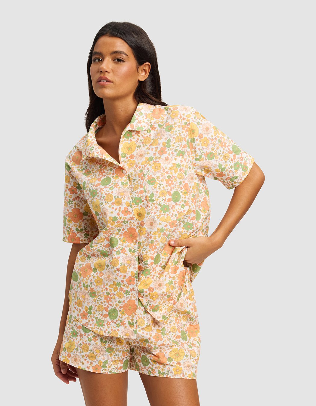 Sutton_Short_Sleeve_Top_Wildflower_1.jpg Women's Sutton Short Sleeve Pajama Top - Image 1