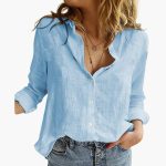 Elegant Long Sleeve Shirt for Women - Classic & Versatile - Image 4