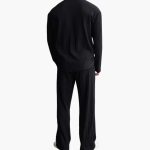 Men's Pleated Texture Set with Long Sleeve Shirt and Pants - Image 5