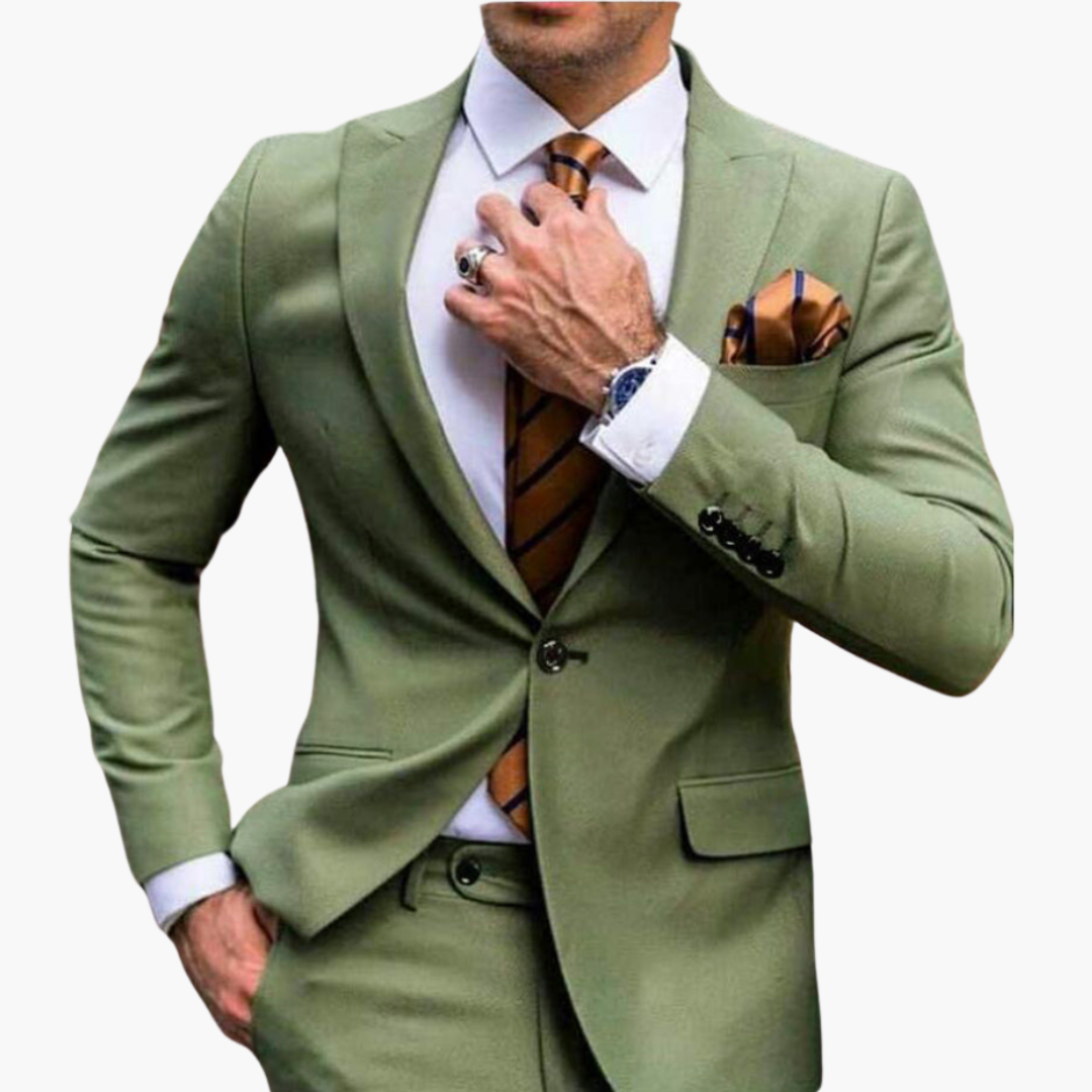 Untitleddesign_56018f16-17d9-43d2-ba8b-ea2ea8a88c1a.png Men's Suit Two-Piece with Notched Lapel and Slim Pants - Image 1