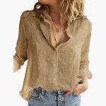 Elegant Long Sleeve Shirt for Women - Classic & Versatile - Image 7