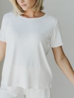 Women??s Bamboo Rib-Knit Short Sleeve Lounge Top - Last Chance - Image 12