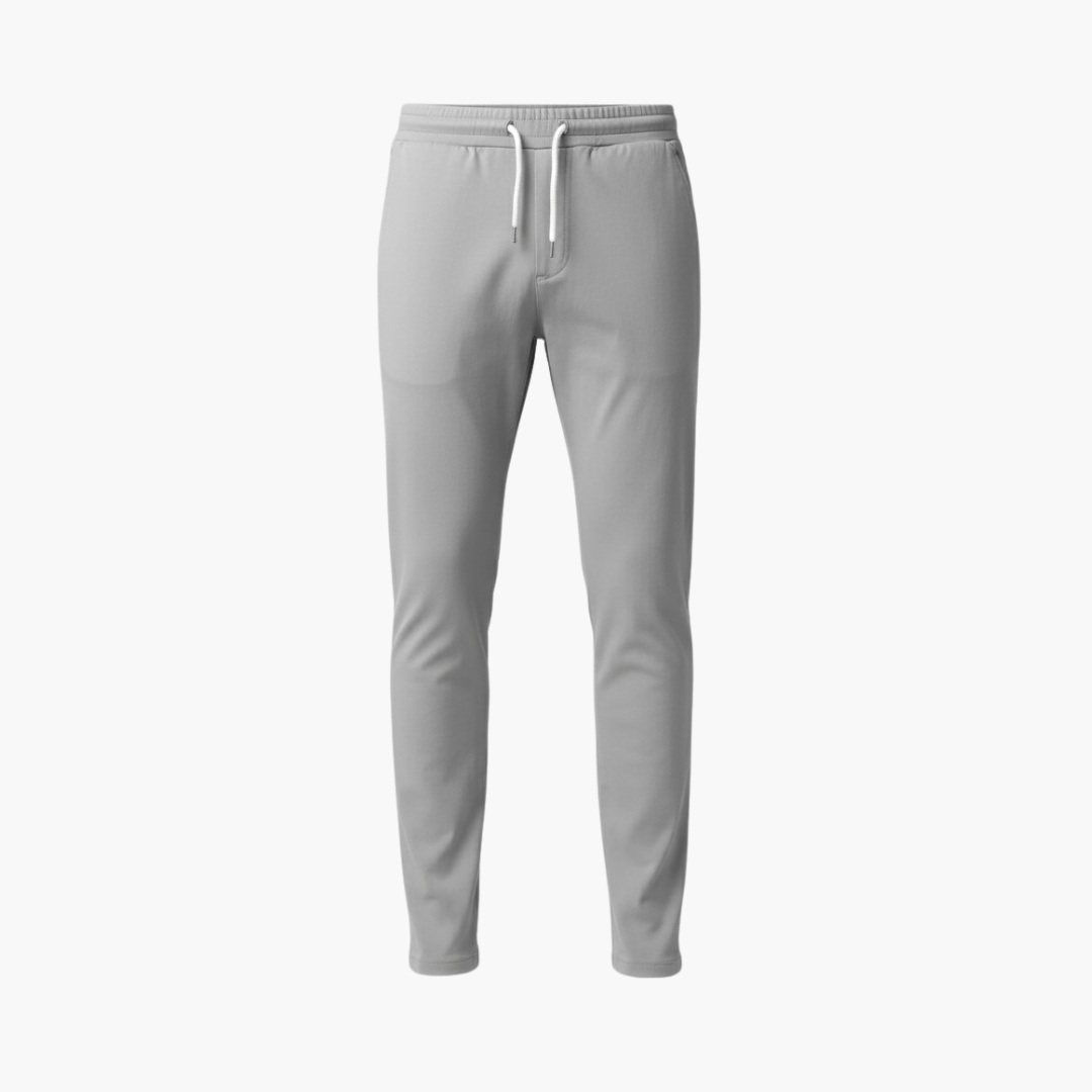 Wilfred_Smith.png Men's Stretch Pants with Slim Legs and Waistband - Image 1