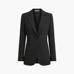 Women’s Blazer with Open Front and Long Sleeves