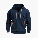 Men’s Hoodie with Adjustable Hood and Zipped Pockets - Image 2