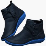 Women’s Ankle Boots with Slip-On Entry and Rubber Sole - Image 5