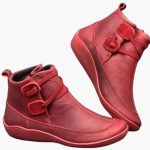 Women’s Ankle Boots with Slip-On Entry and Rubber Sole - Image 3