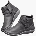 Women’s Ankle Boots with Slip-On Entry and Rubber Sole - Image 4