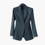 Women’s Blazer Set with Structured Fit and Straight Trousers - Image 4