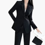 Women’s Blazer Set with Structured Fit and Straight Trousers - Image 8