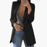 Women’s Blazer with Front Pockets - Image 2