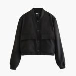 Women’s Bomber Jacket with Flap Pockets - Image 8