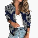 Women’s Bomber Jacket with Printed Surface - Image 6