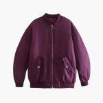 Women’s Bomber Jacket with Zipper - Image 6