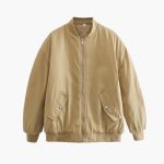 Women’s Bomber Jacket with Zipper - Image 4