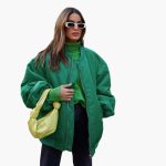 Women’s Bomber Jacket with Zipper - Image 3