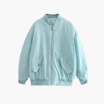 Women’s Bomber Jacket with Zipper - Image 9