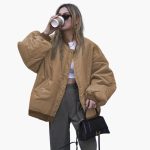 Women’s Bomber Jacket with Zipper - Image 5