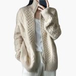 Women’s Cardigan with High Collar - Image 2