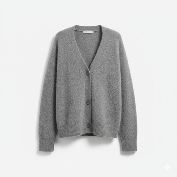 Women’s Cardigan with Textured Surface