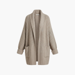 Women’s Cardigan with V Neck and Patch Pockets