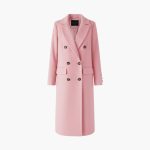 Women’s Coat with Lapel Collar and Buttons