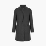 Women’s Coat with Stand Collar and Pockets
