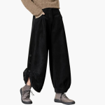 Women’s Corduroy Trousers with Side Pockets and Button Cuffs - Image 6