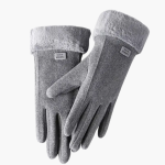 Women’s Gloves with Lined Interior and Folded Cuffs - Image 6