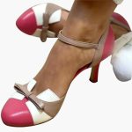 Women’s Heeled Sandals with Buckled Strap and Closed Round Toe - Image 3