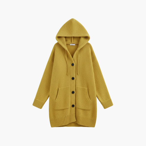 Women’s Hooded Cardigan with Long Cut