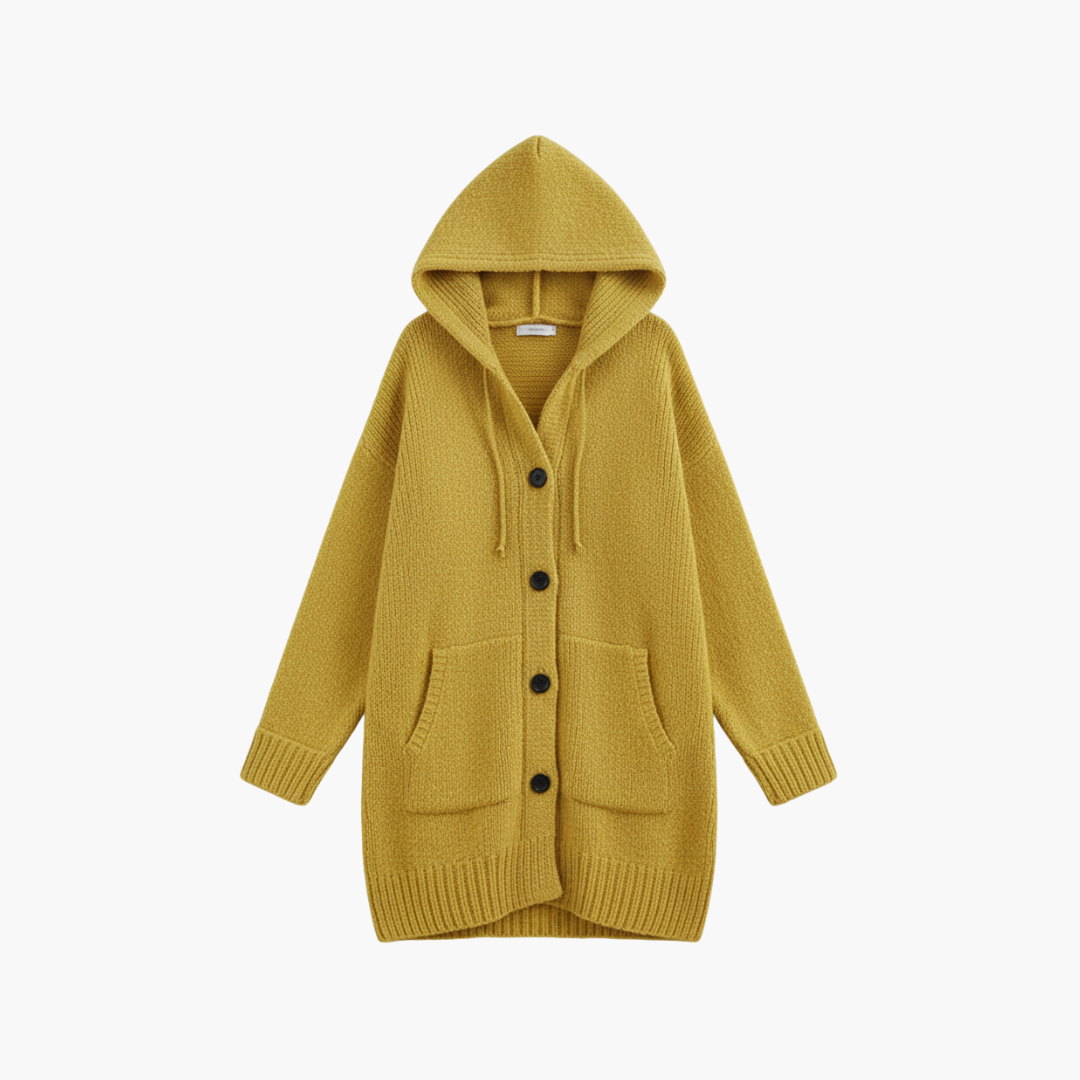 Women_sHoodedCardiganwithLongCut.png Women’s Hooded Cardigan with Long Cut - Image 1