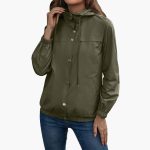 Women’s Hooded Jacket with Snap Buttons - Image 4