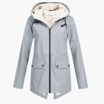 Women’s Hooded Jacket with Zipper Closure - Image 3