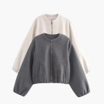 Women’s Jacket with Round Neck and Zipper Closure - Image 6