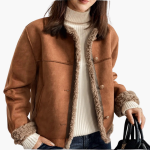 Women’s Jacket with Sherpa-Style Trim - Image 5