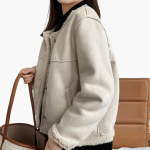 Women’s Jacket with Sherpa-Style Trim - Image 9