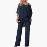 Women’s Jumpsuit with Cold Shoulder and Wide-Leg Pants - Image 5