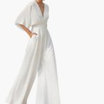 Women’s Jumpsuit with V-Neckline and Half Sleeves - Image 8