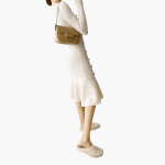 Women’s Knitted Dress with Long Sleeves and Side Buttons - Image 5