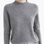 Women’s Mock Neck Sweater with Long Sleeves and Ribbed Trim - Image 4