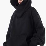 Women’s Oversized Hoodie with High Neck and Front Pocket - Image 2