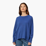 Women’s Oversized Knitted Sweater with Long Sleeves and Round Neck - Image 2